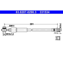 Bremsschlauch | 83.8207-0290.3