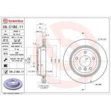 11 482 100 Bremsscheibe HA | BMW 3 98-05 | 09.C180.11