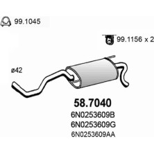 Endschalldämpfer | VW Polo 94 | 58.7040