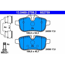 Bremsbelagsatz Bmw T. Z4 2.0-3.0 09 | 13.0460-2759.2