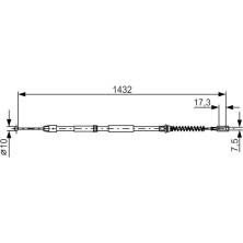 Handbremsseil | MERCEDES Sprinter Zwillingsr 06 | 1987482034