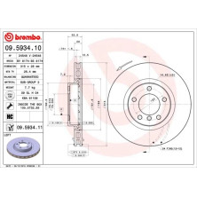 11 481 030 Bremsscheibe VA li | BMW E36 M3 92 | 09.5934.11