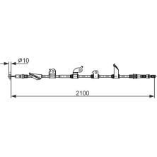 Handbremsseil | HONDA Civic 8 05 | 1987482913