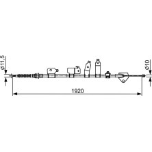 Handbremsseil re | TOYOTA Auris 13 | 1987482438