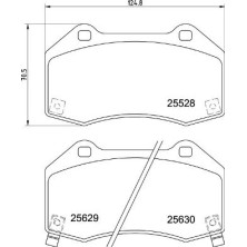 BREMBO Bremsklötze VA | OPEL Corsa E 14 | P 59 094