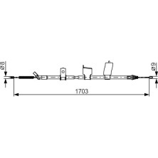 Handbremsseil li | NISSAN QASHQAI 07 | 1987482338