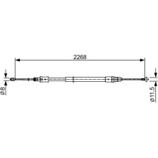 Handbremsseil | CITROËN C5 10 | 1987482409