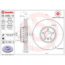 11 481 126 Brembo PREMIUM VA zweiteilig | BMW 5er, 6er 10 | 09.C393.13