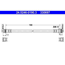 Bremsschlauch | 24.5246-0190.3