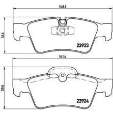 BREMBO Bremsklötze HA | MERCEDES M, R-Klasse 05-12 | P 50 064