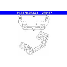 Halter, Bremssattel | 11.8170-0633.1