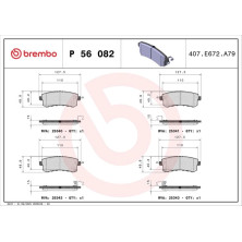 BREMBO Bremsklötze HA | NISSAN Patrol 10 | P 56 082