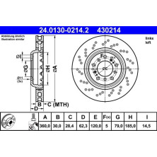 Bremsscheibe | 24.0130-0214.2