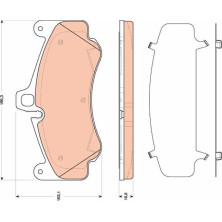 Bremsklötze VA | PORSCHE 911 Turbo 06 | GDB1817