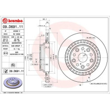 Bremsscheibe HA | LEXUS LS 06 | 09.D691.11