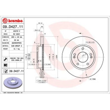 Bremsscheibe VA | HYUNDAI Ioniq KIA Niro 16 | 09.D427.11