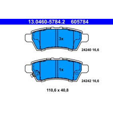 Bremsbelagsatz Nissan T. Pathfinder 2.5 Dci 4Wd 05 | 13.0460-5784.2