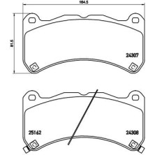 BREMBO Bremsklötze VA | LEXUS IS-F 08 | P 83 146