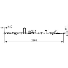 Handbremsseil | HONDA CR-V2 01-07 | 1987482918