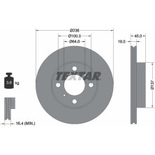 Bremsscheibe Mitsubishi P. Colt -03/Carisma | 92089400