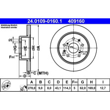 Bremsscheibe | 24.0109-0160.1