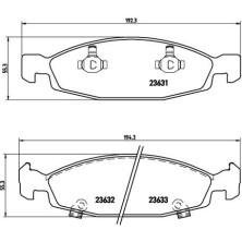 BREMBO Bremsklötze VA | JEEP Cherokee 83-01 | P 37 005