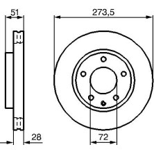 Bremsscheibe VA | MAZDA Xedos 9,MPV 93 | 0 986 479 016