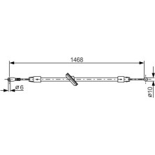 Handbremsseil | VW Crafter | 1987482027