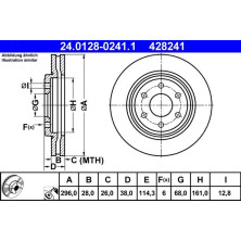 Bremsscheibe Nissan P. Navara/Pathfinder 2.5 Dci 4Wd 05 | 24.0128-0241.1