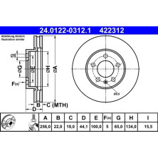 Bremsscheibe | 24.0122-0312.1