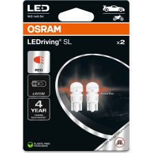 Osram | W5W LEDriving SL Red 12V Blister 2 St | 2825DRP-2BL