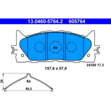 Bremsbelagsatz Toyota P. Camry 2.0-3.5 06 | 13.0460-5764.2