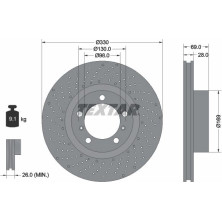 Bremsscheibe Porsche S. 718/911/Boxster/Cayman 2.0-3.6 08- Le | 92279605