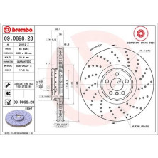 Bremsscheibe VA | BMW 5, 6, 7, 8 16 | 09.D898.23