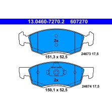 Bremsbelagsatz Dacia P. Logan 1.4-1.6 07 | 13.0460-7270.2