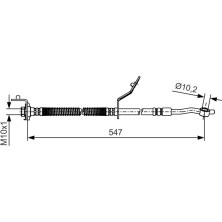 Bremsschlauch VA re | HYUNDAI ix20 10 | 1 987 481 A56