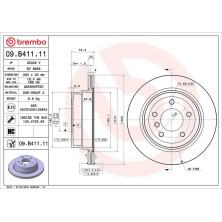 11 482 075 Bremsscheibe HA | BMW 1 E88/E82 07 | 09.B411.11