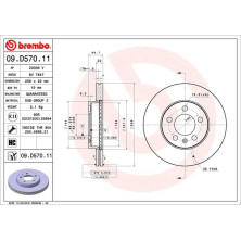 Bremsscheibe VA | SEAT Ibiza VW Polo 17 | 09.D570.11