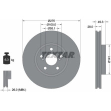 Bremsscheibe Toyota P. Avensis 15 | 92142003