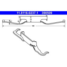 Feder, Bremssattel | 11.8116-0237.1