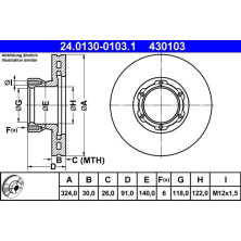 Bremsscheibe Db P. Vario 96-13 | 24.0130-0103.1