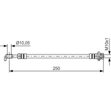 Bremsschlauch HA | NISSAN Qashqai 07 | 1987481434