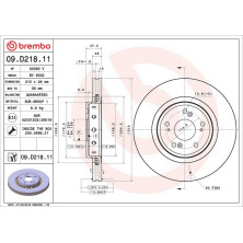 Bremsscheibe VA | HONDA | 09.D218.11