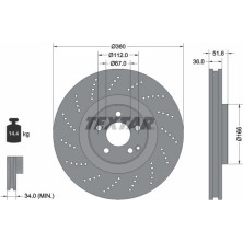 Bremsscheibe Db P. C218/X218 4.7 11 | 92283905