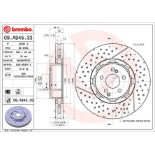 Bremsscheibe VA | MERCEDES C,E-Klasse,CLS,AMG 07 | 09.A945.33