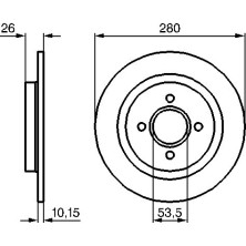 Bremsscheibe HA | FORD Focus ST170 02-04 | 0 986 479 049