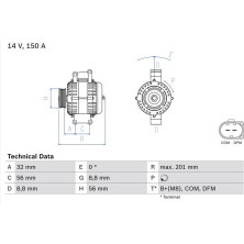 Lichtmaschine | MERCEDES E-Klasse,Sprinter | 0 986 046 300