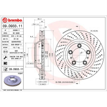 Bremsscheibe VA re | PORSCHE | 09.D933.11