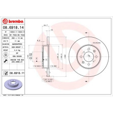 52 481 017 Bremsscheibe VA | ROVER 25,45,200,400 95 | 08.6918.11