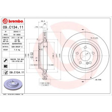 15 482 027 Bremsscheibe HA | MERCEDES W220 99 | 09.C134.11